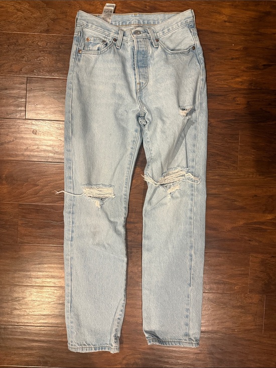 Levi's Denim - Levi's Light Blue Slim Straight Women's Jeans 25x30